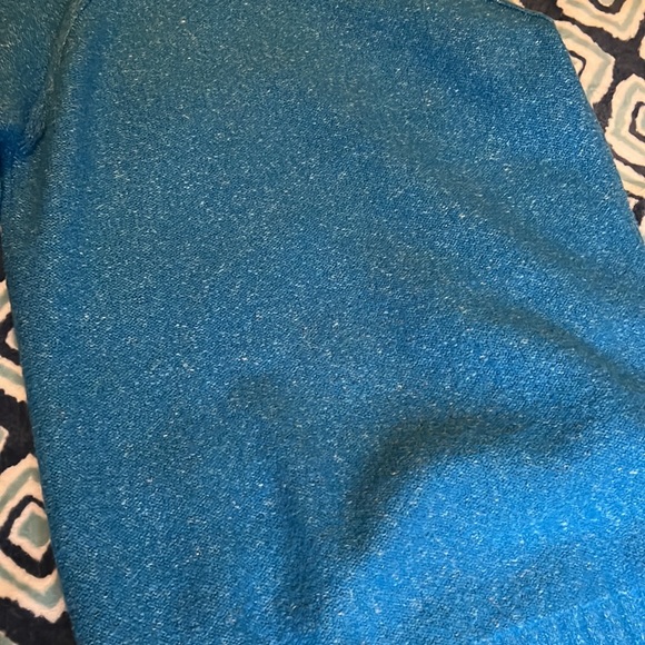 All Chill Bright Blue Knit Turtleneck Sweater Dress - Picture 11 of 15